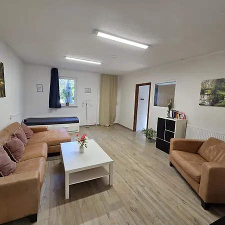 Apartment Große Voll Ausgestattete Mit 12 Betten, Wohnzimmer, Großer Küche, Parkplatz Und Garten In Leipzig-gohlis-süd *