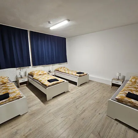 Apartment Große Voll Ausgestattete Mit 12 Betten, Wohnzimmer, Großer Küche, Parkplatz Und Garten In Leipzig-gohlis-süd *